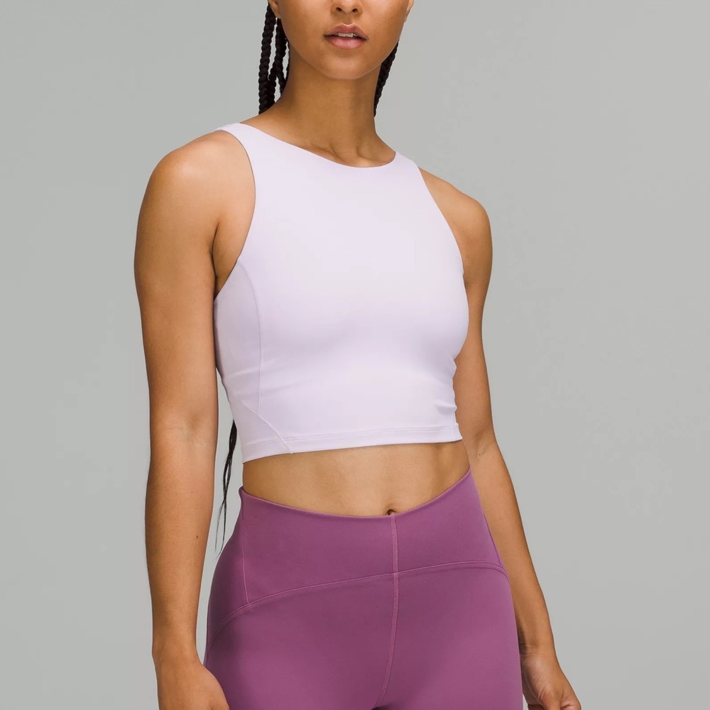 Brand new lavender dew Lululemon align high neck tank top